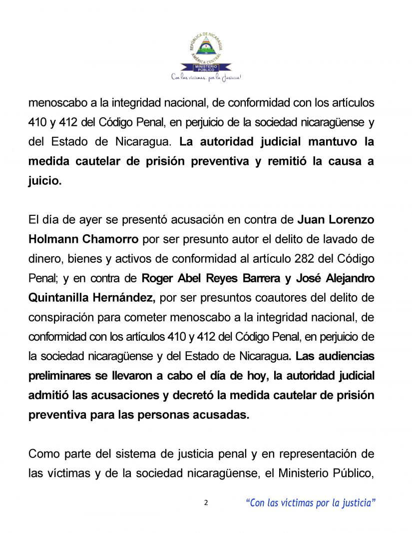 COMUNICADO